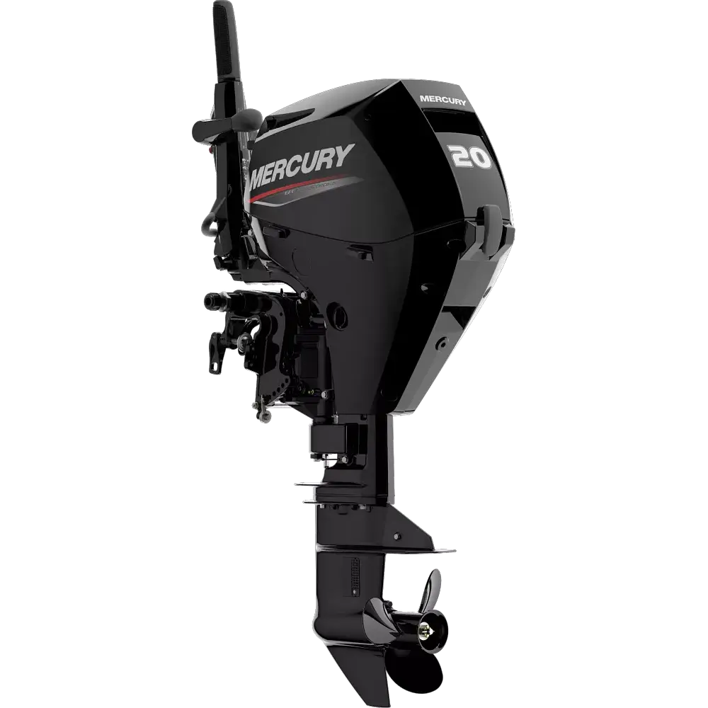 Svart båtmotor